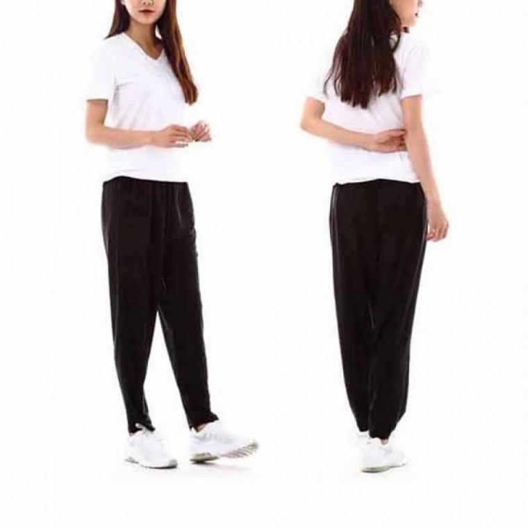 여성용 9부 아이스 쿨바지(FREE)블랙