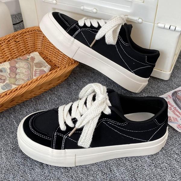 베이직 데일리 패브릭 로우탑 여성 스니커즈 LK-K25
