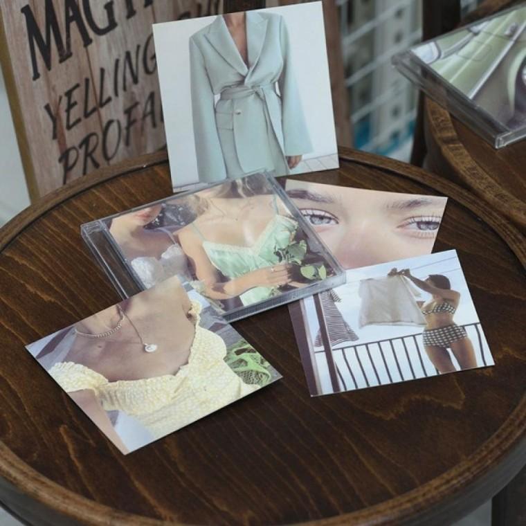 촬영 소품용 CD 케이스 사이즈 엽서(CD케이스 포함)