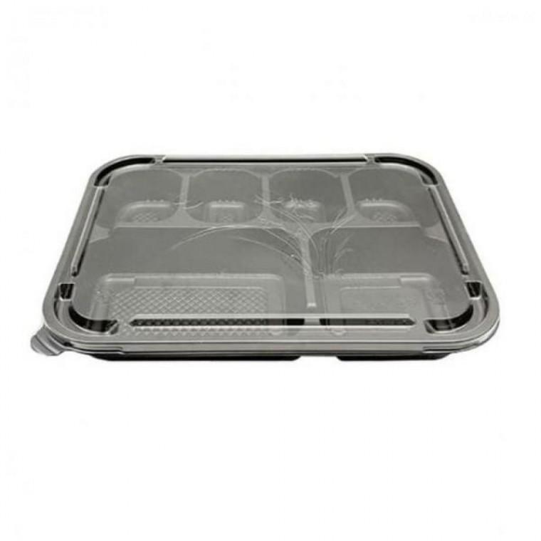 일회용 도시락용기 칸막이 도시락 반찬 포장 배달 케이스 용기 6칸 50p