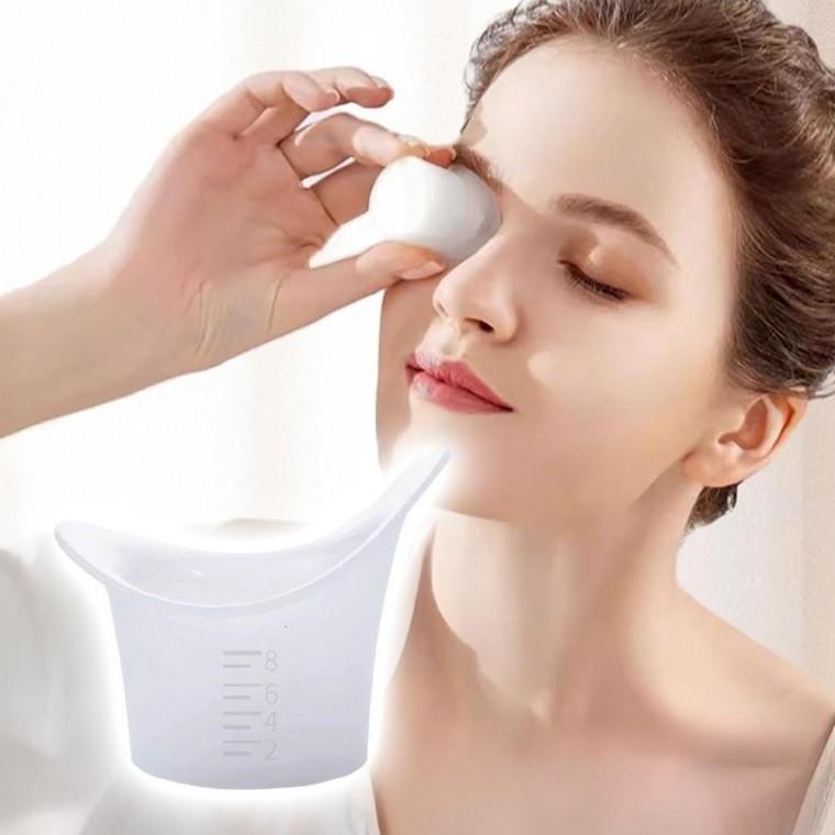 실리콘 안구 세척컵 눈세척 계량 세정컵 눈관리