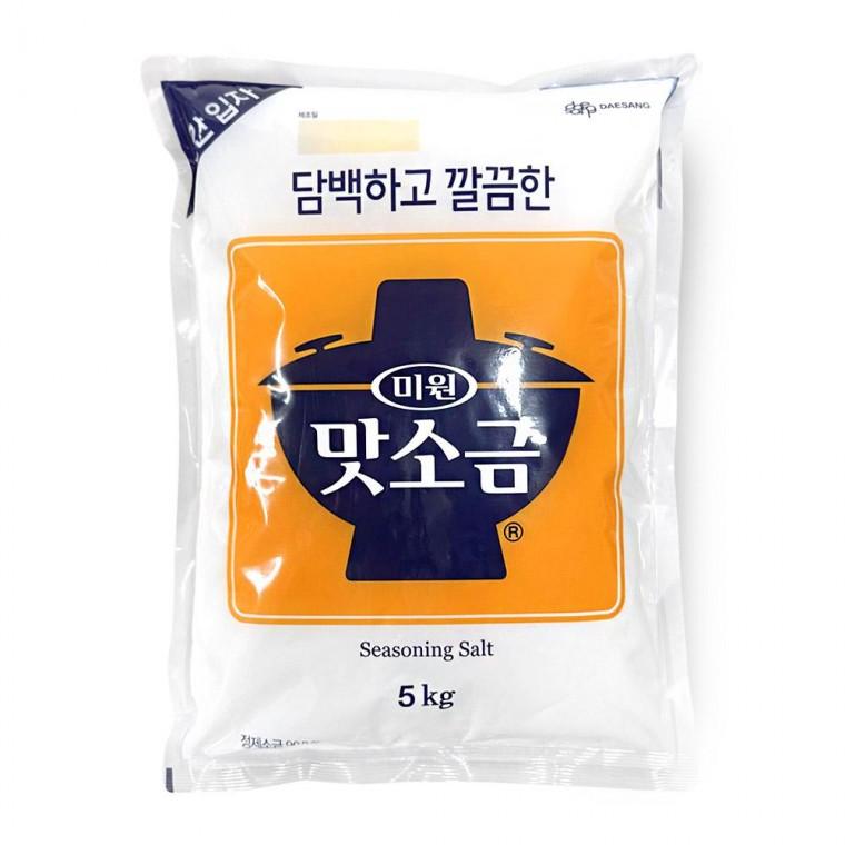 대상 담백하고 깔끔한 미원 맛소금 5kg 대용량 업소용