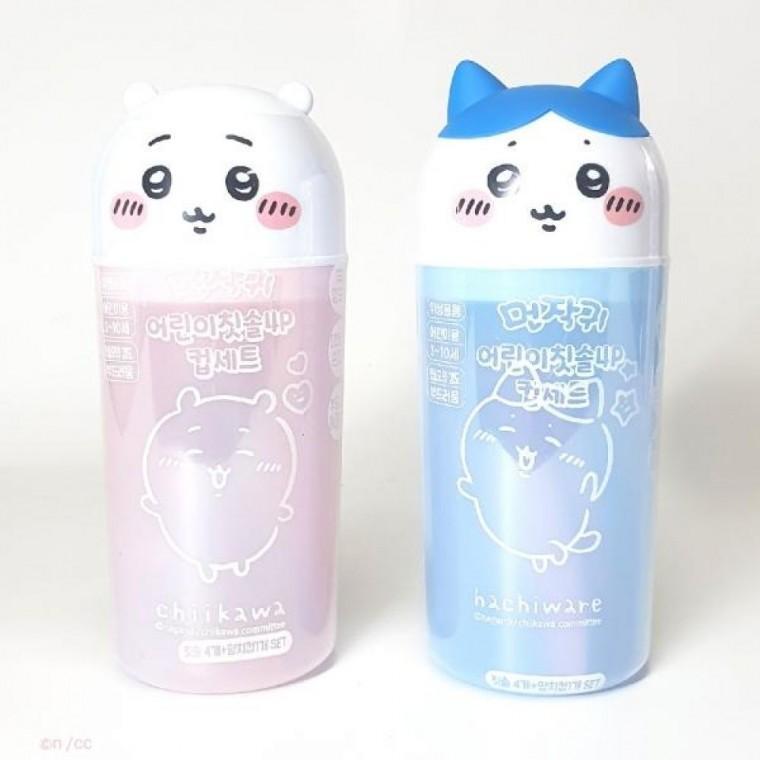 치이카와 먼작귀 4P (랜덤발송) 컵세트 칫솔 어린이