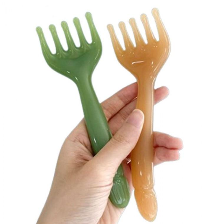 빗 얼굴 두피 지압 종아리 머리 괄사마사지기 코