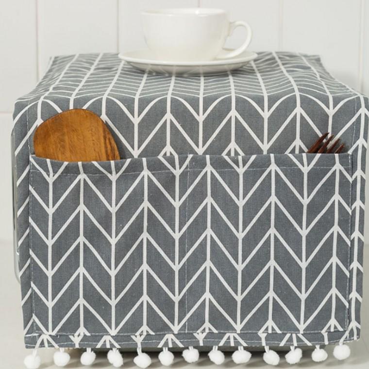 전자레인지 인테리어 커버 전자렌지 덮개 다용도 편의점 매장 식당 가정 매장 탕비실 카페 소품 용품