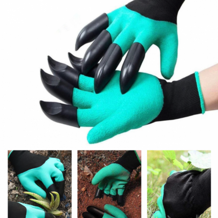 양손 손톱 갈고리형 모종 꽃심기 흙파기 농사 장갑