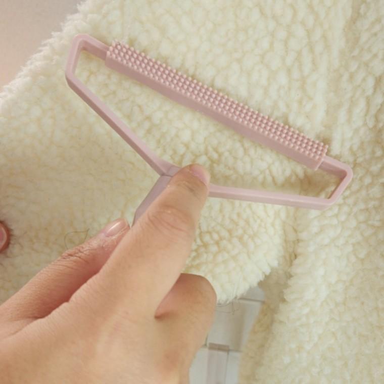 가정용 의류 보풀 제거 수동 보플 제거기 핑크