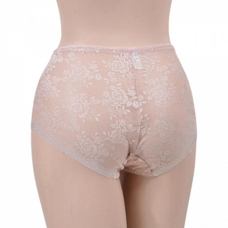 비치는 꽃무늬 레이스 인견 햄팬티