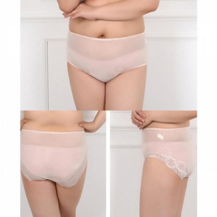 살짝 비치는 큰사이즈 노라인 레이스팬티