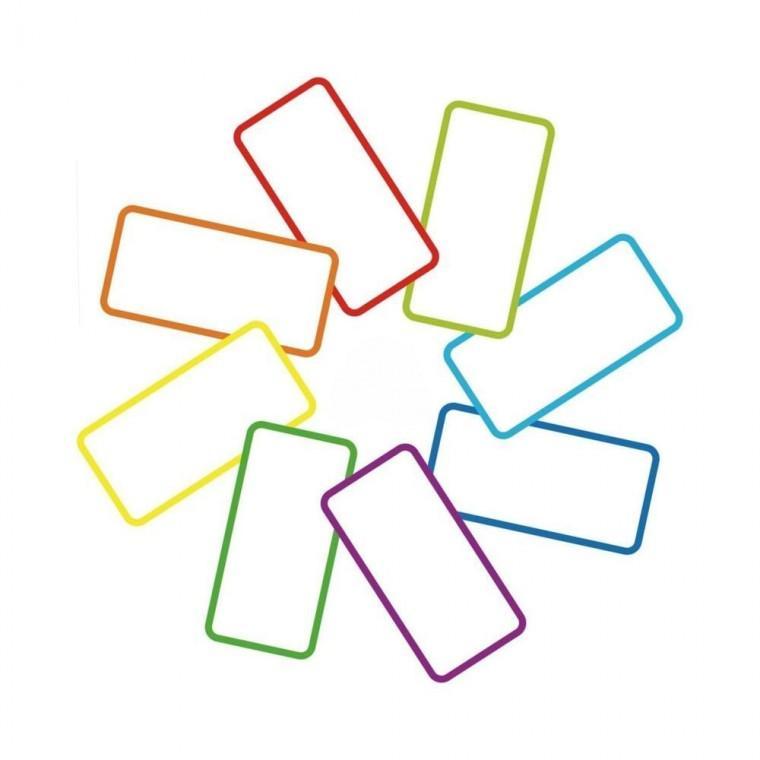 루미나D 보드 자석 네임택 세트 단어 화이트 24개