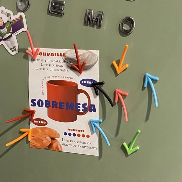 냉장고 현관문 화살표 메모 고정 자석 마그넷 세트
