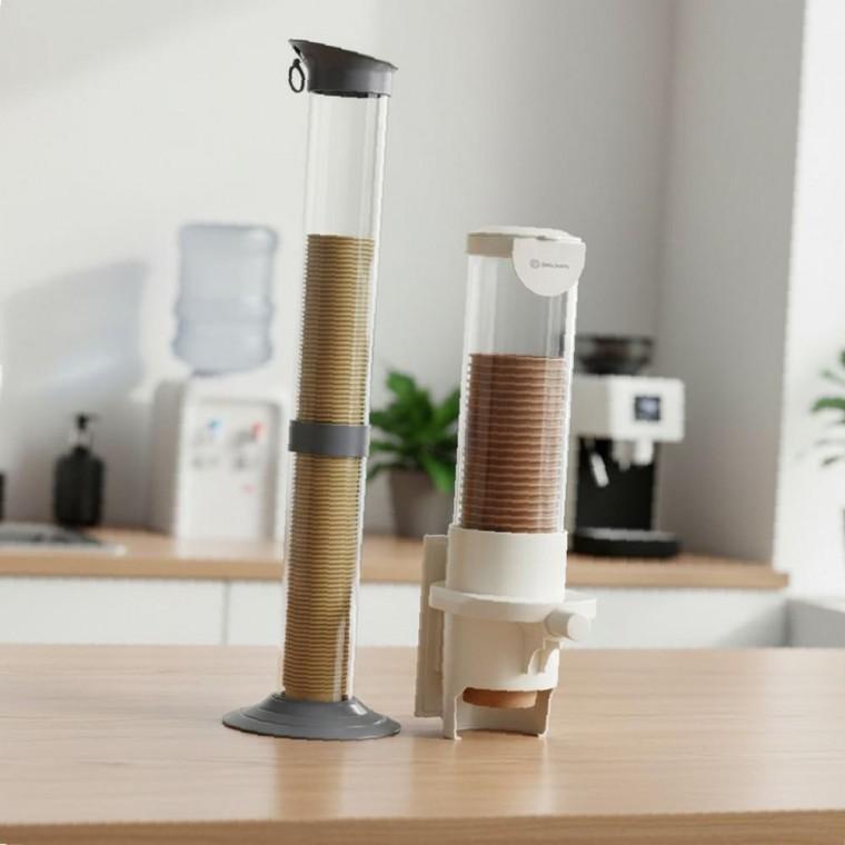 자석형 종이컵 디스펜서 수거함 세트 벽걸이 컵홀더 정리대