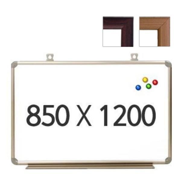 자석 우드 화이트보드 850x1200mm 사무용