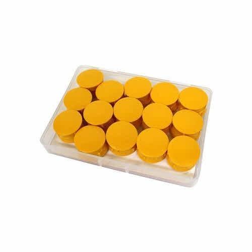 마그피아 초강력 칼라원형자석홀더 중 노랑 MFMH-27-30 / 27mm 30개입 / 143572