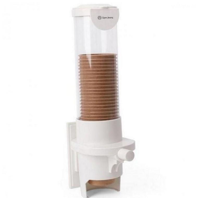 종이 디스펜서 위생 벽걸이 보관 컵 자석 일회용