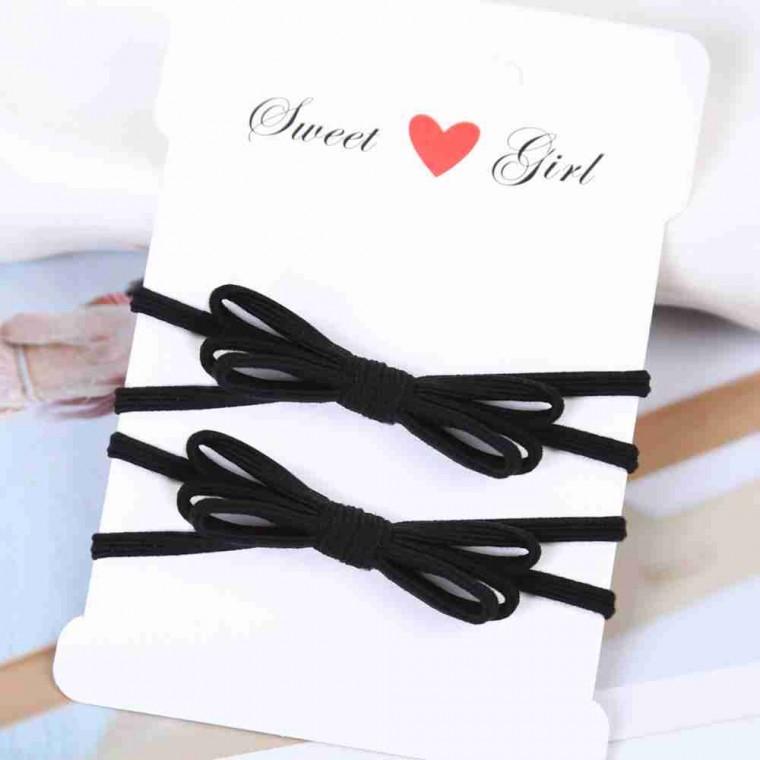블랙 리본 헤어밴드 머리끈 여성용헤어밴드 패션헤어밴드