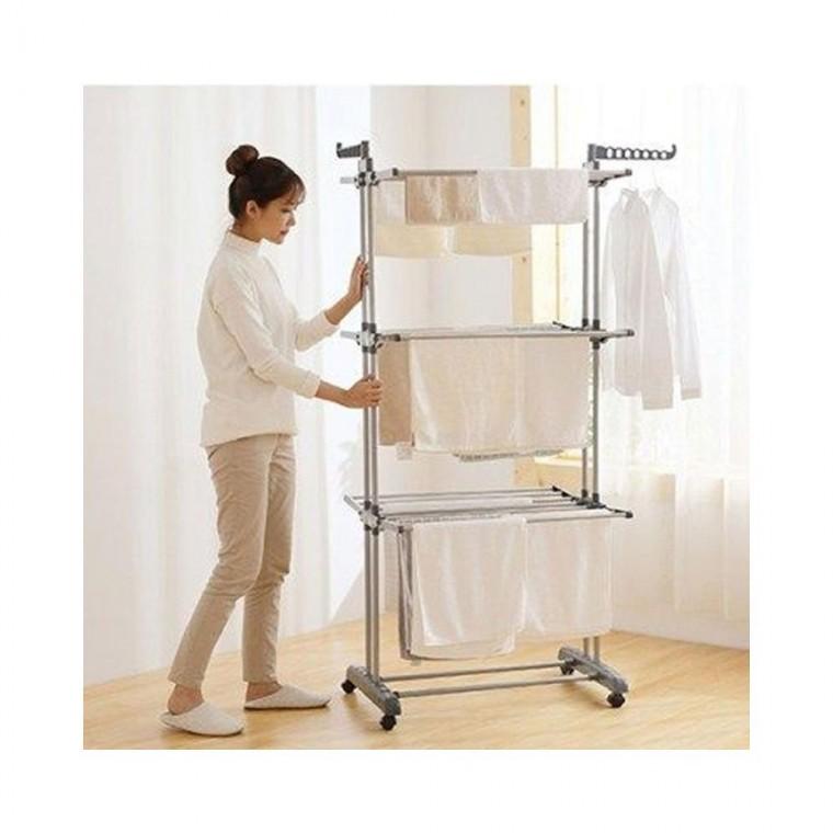 루미나D 조립식 대형 빨래 건조대 이불 옥상 수직 걸이 이동식