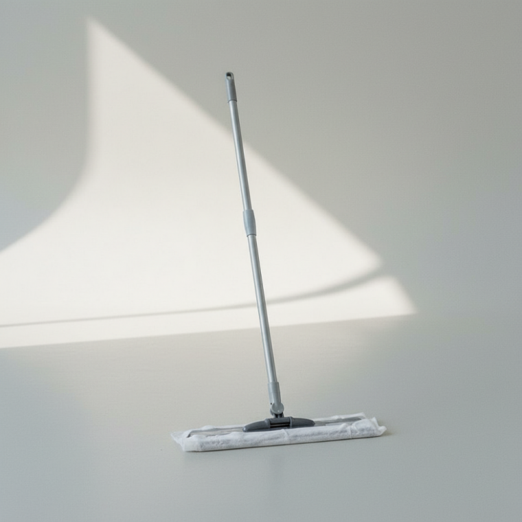 먼지청소 부직포 밀대걸레 2단 길이조절 회전형 대형 헤드 120cm