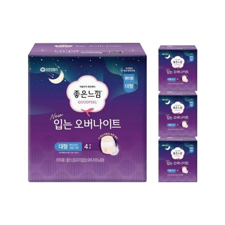 루미나D 좋은느낌 입는 오버나이트 대형 4개x4팩