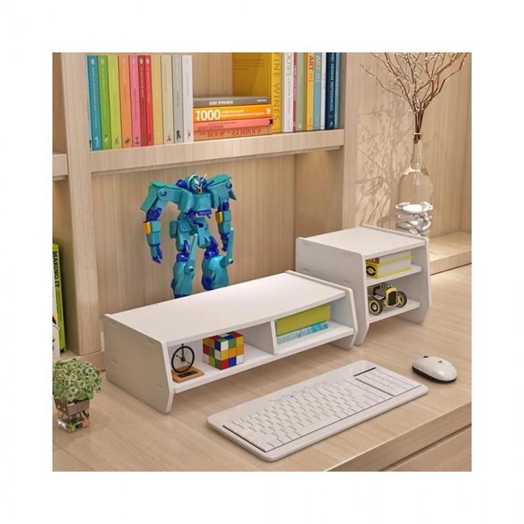 루미나D 모니터 받침대 데스크 거치대 선반 사무실 2단 대형