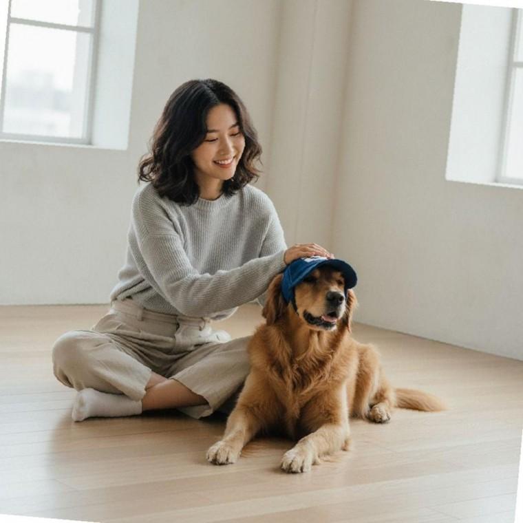 대형견 야구모자 반려견 선캡 강아지 캡모자 산책용 햇빛가리개
