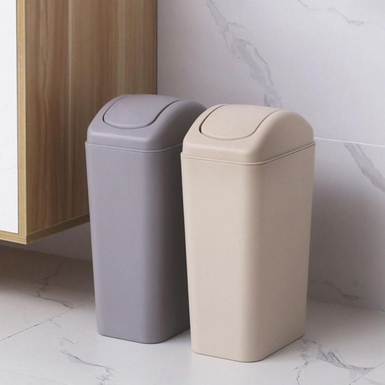 미니휴지통 대형휴지통 회전뚜껑 모던쓰레기통12L