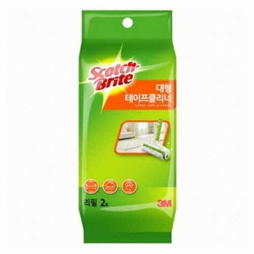 3M 스카치브라이트 청소용 테이프 클리너 대형 리필 / 160x8M 2개입 / 46757