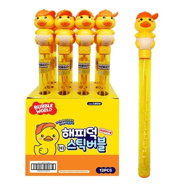 해피덕 스틱 버블 12 개 버블건 비눗방울 비누 비눗방울건 대형 오리 놀이 카메라