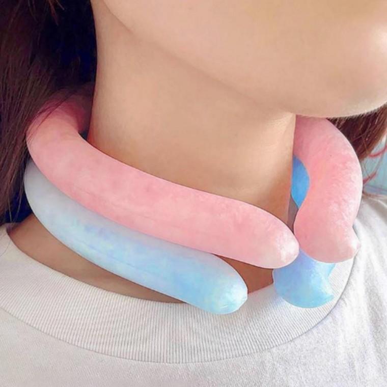 아이스 넥쿨러 여성 여름 얼음 밴드 넥 스카프 목걸이