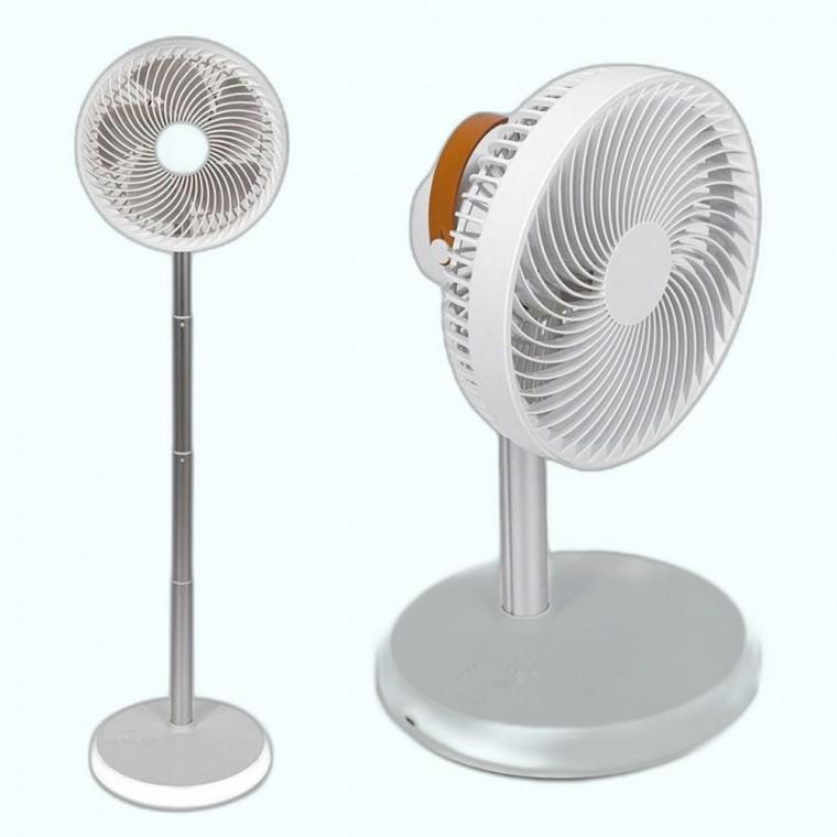 LED 무선 조명등 선풍기 8형 탁상용 스탠드 높이연장 휴대용 사무실 거실