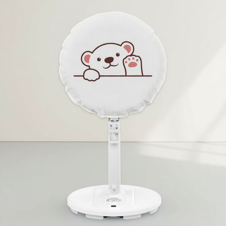 선풍기 보관 커버 먼지 방지망 벽걸이 스탠드형 부직포 덮개 48cm