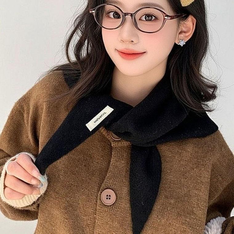 여성 삼각 쁘띠 미니 포인트 패션 스카프