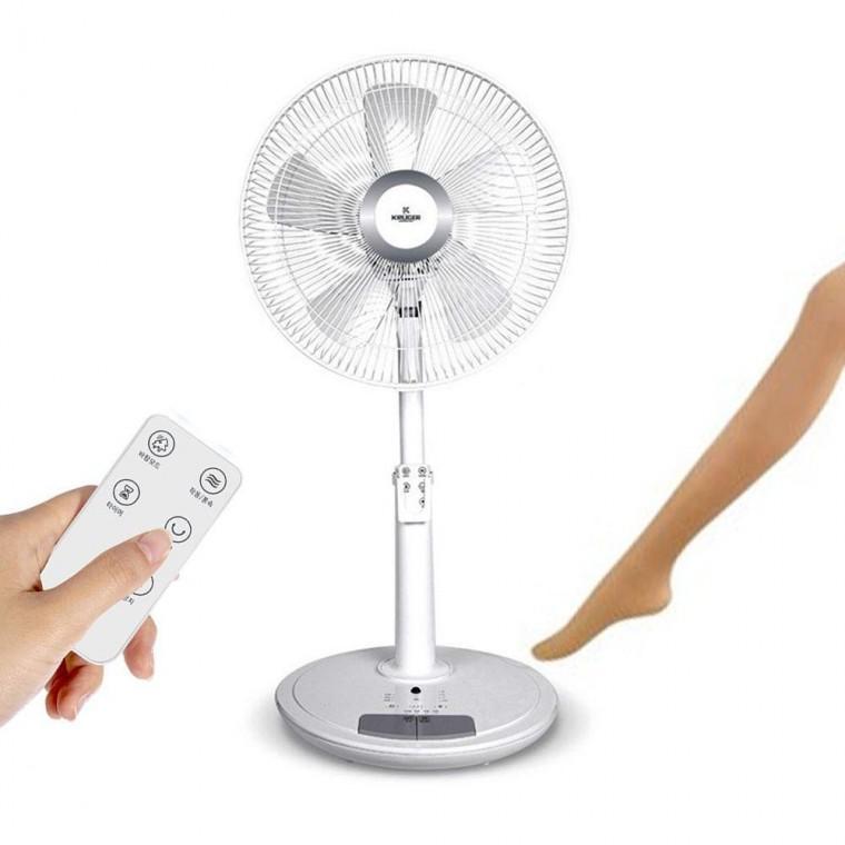 발터치 리모컨 선풍기 14형 저소음 좌우 자동회전 거실 침실 사무실 크루거