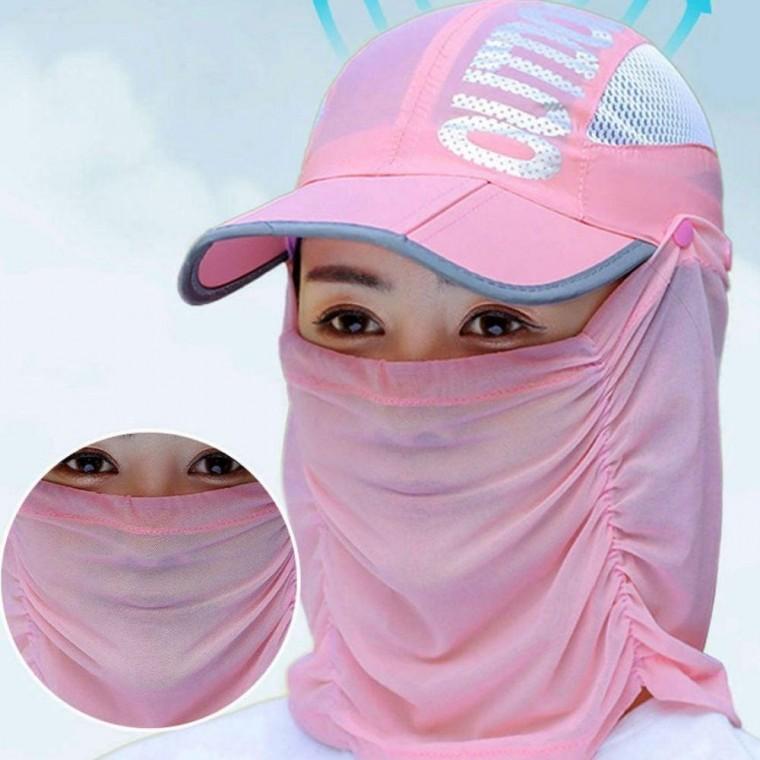 햇빛 모자 다용도 오토바이마스크 자외선차단볼마스크 오토바이전면마스크 차단 메쉬커버 아웃도어 세트 원