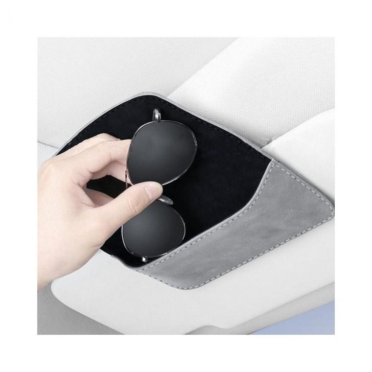 루미나D d24 차량용 레더쉽 슬림 썬바이저 선글라스 포켓