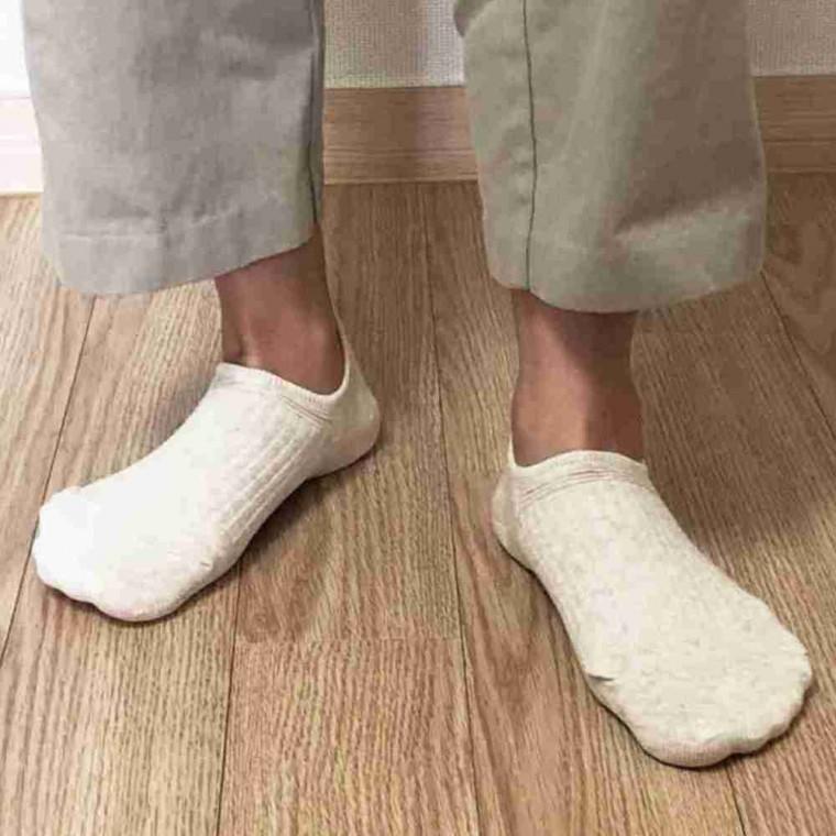 단색 남성 단목 데일리 스니커즈 양말 베이지 남자양말 실내양말