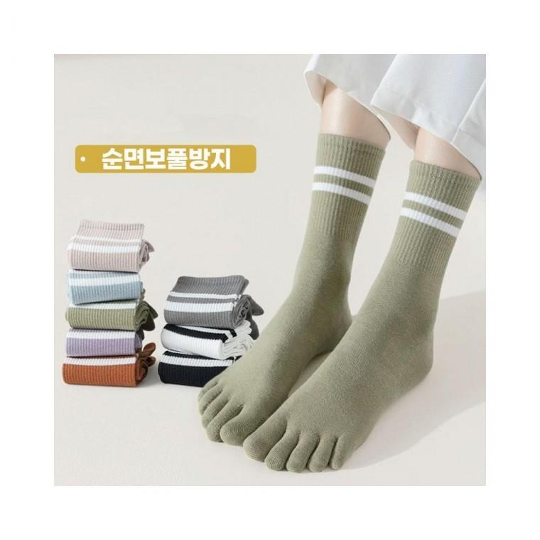 루미나D 중목 양말 하루양 여성 발가락 8족세트