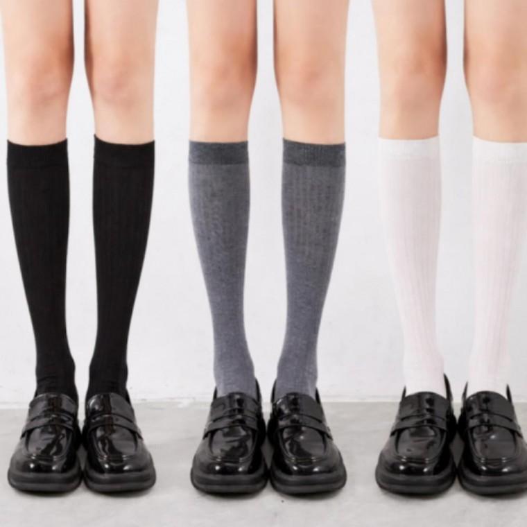 코디 원픽 삭스 포근한 겨울 양말 골지 소프트 니삭스 도톰한 롱양말