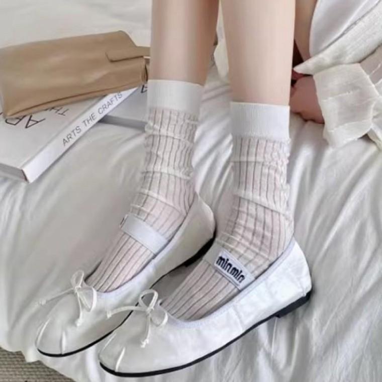 여성 시스루 골지 패션 양말 HH-Z38