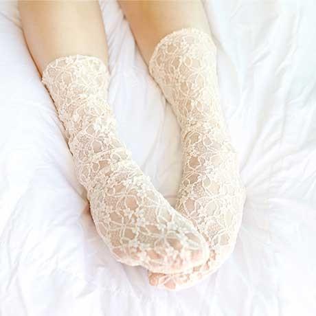 레이스망사 양말