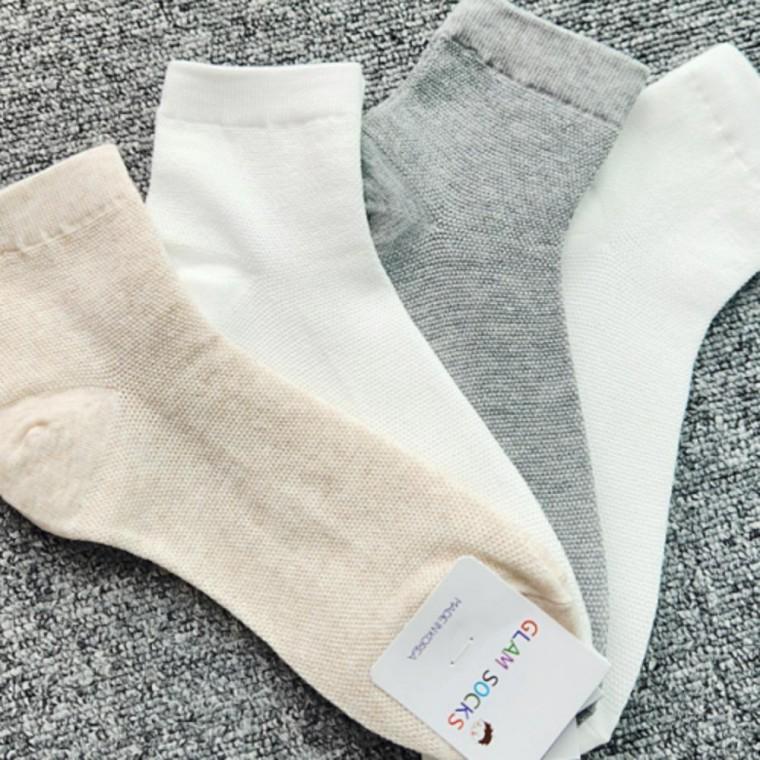 여성 여름 망사 기본 레이스 메쉬 단목 양말 10켤레