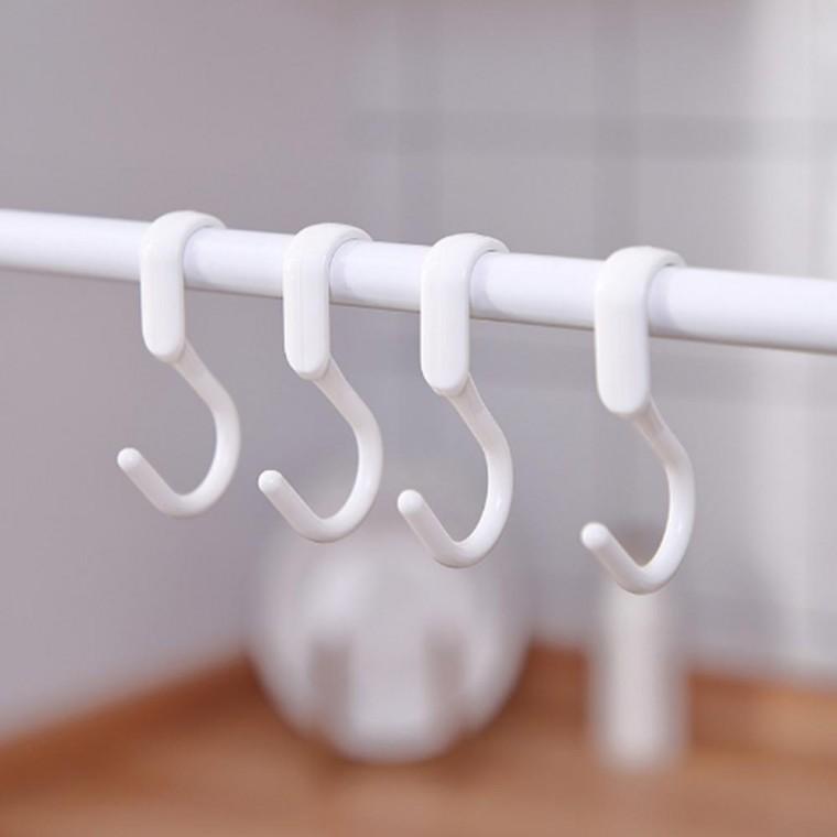 압축봉 행거용 S자 후크 10개 세트 커튼 걸이 소품 진열 다용도 고리 정리