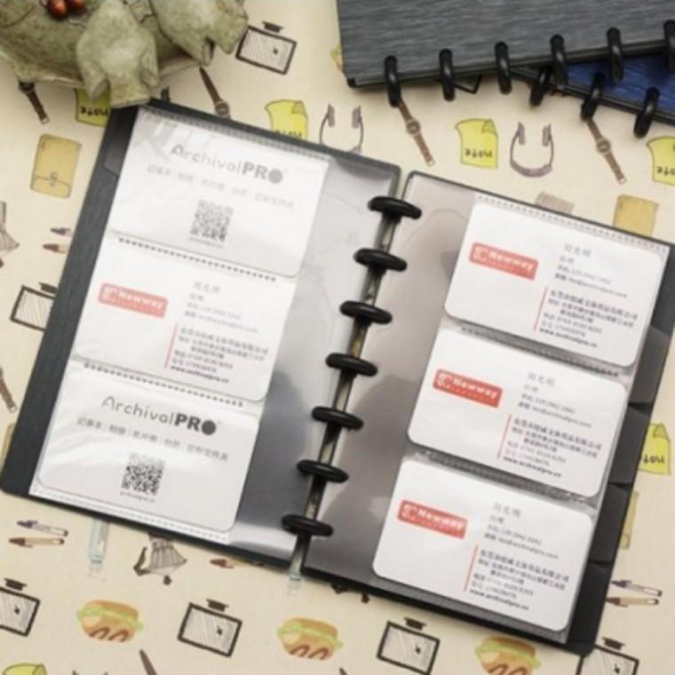 명함 정리함 명함철 깔끔 대용량 명함 케이스 명함북 명함첩 보관용 비즈니스 포켓 모두팜