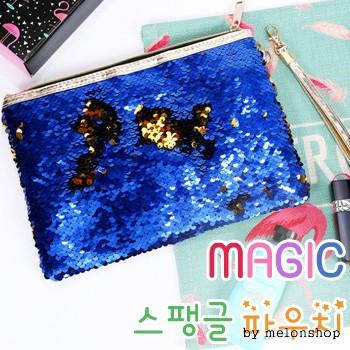 [파우치데이] (땡처리) 매직 스팽글 파우치 [PH195]