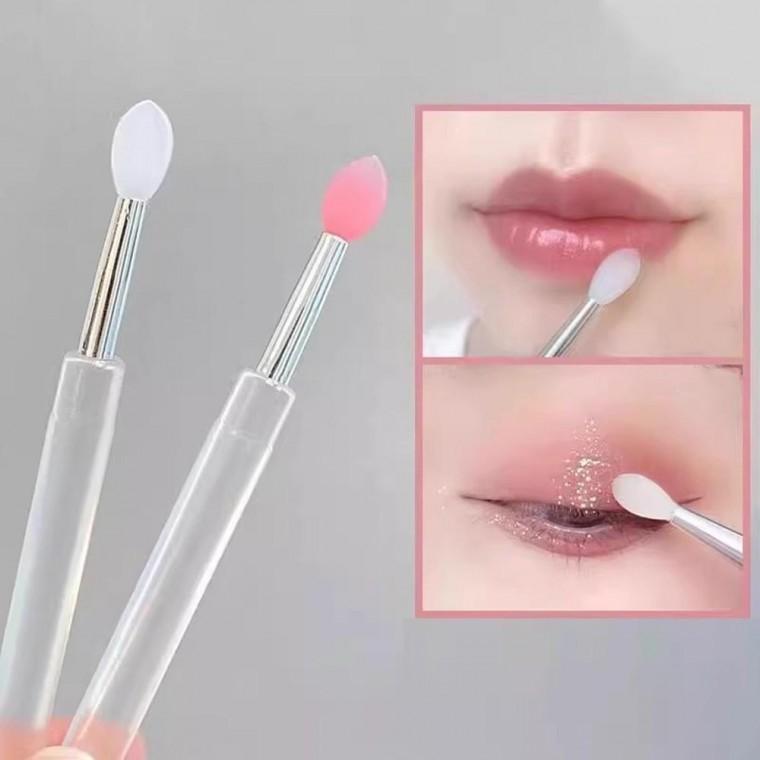 실리콘 립브러쉬 립붓 휴대용 립브러시 메이크업소품 여행 파우치 화장도구