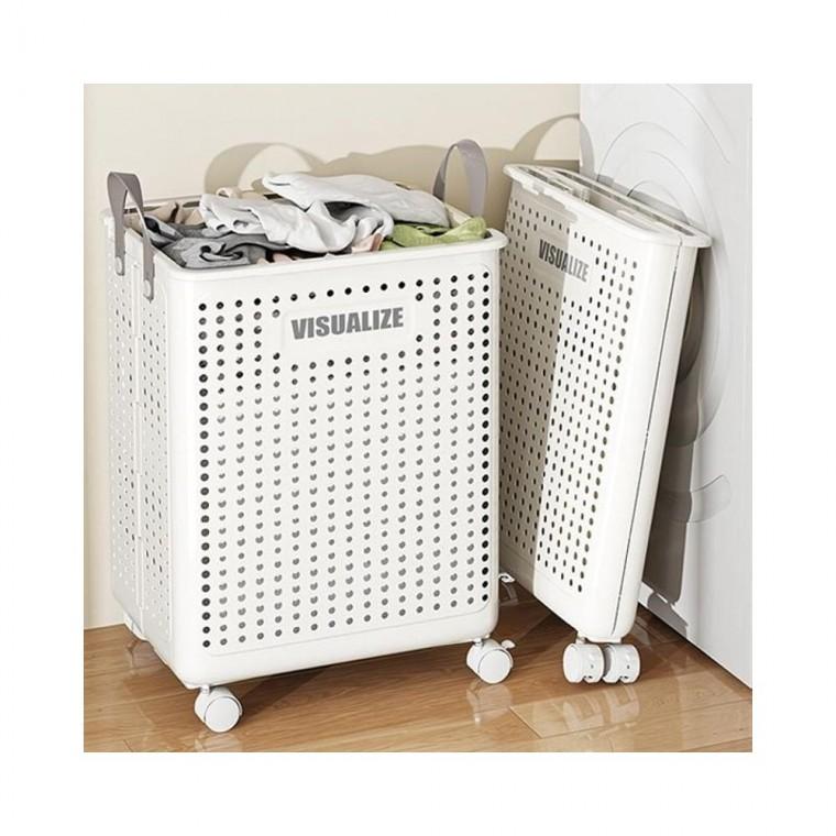 루미나D 접이식 바퀴달린 세탁 빨래통 요가매트 이동 바구니