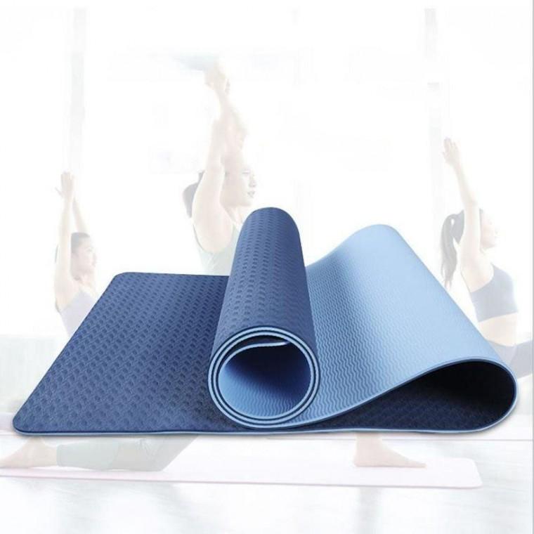 두꺼운 투톤 컬러 헬스매트 요가 트레이닝용