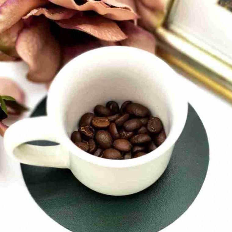 가죽 컵받침 원형 커피 코스터 테이블 매트 원형받침 인테리어소품