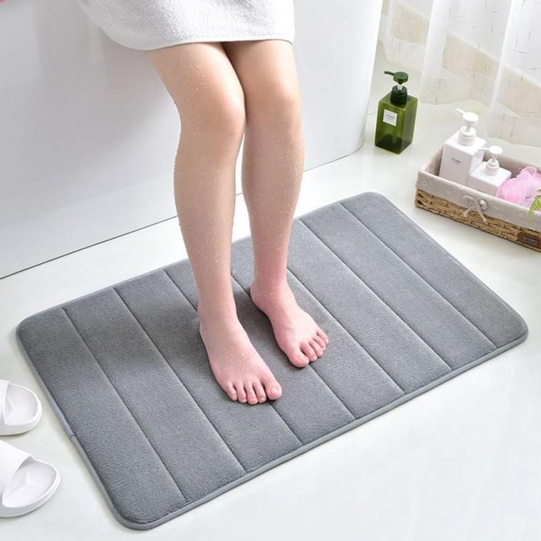 발매트 50X80cm 그레이 사각 메모리폼