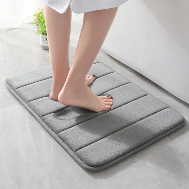 발매트 40X60cm 그레이 사각 메모리폼